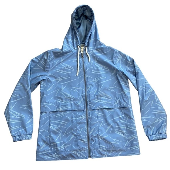 Weatherproof Rain Slicker Blue White Women’s Medium - Picture 1 of 9